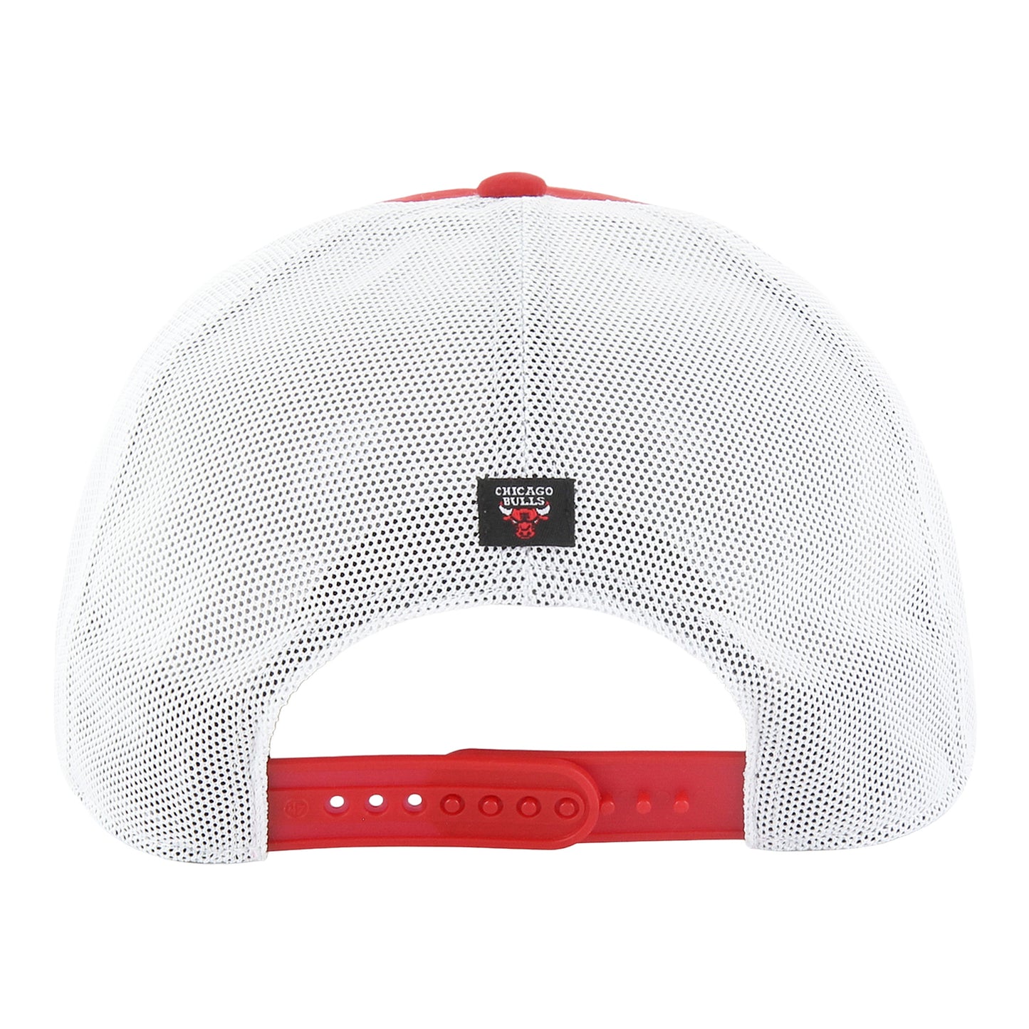 Chicago Bulls 47 Brand Downburst Hitch Snapback in Red - Back View
