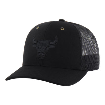 Chicago Bulls 47 Brand Carhartt Black Trucker Hat in Black - Front Left View
