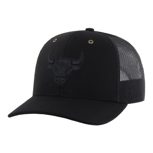 Chicago Bulls 47 Brand Carhartt Black Trucker Hat in Black - Front Left View