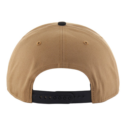 Chicago Bulls x MCA Logo Two-Tone Snapback in Brown - Back View
