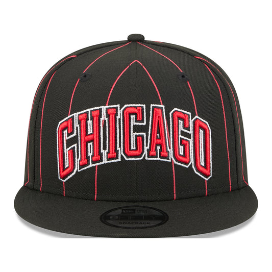 Chicago Bulls New Era 2025 Statement 950 Snapback in Black - Front Left View