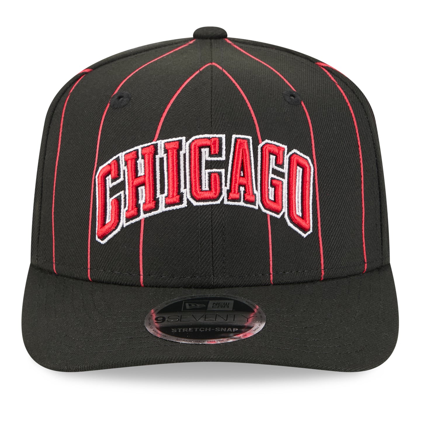 Chicago Bulls New Era 2025 Statement 970SS Snapback in Black - Front View