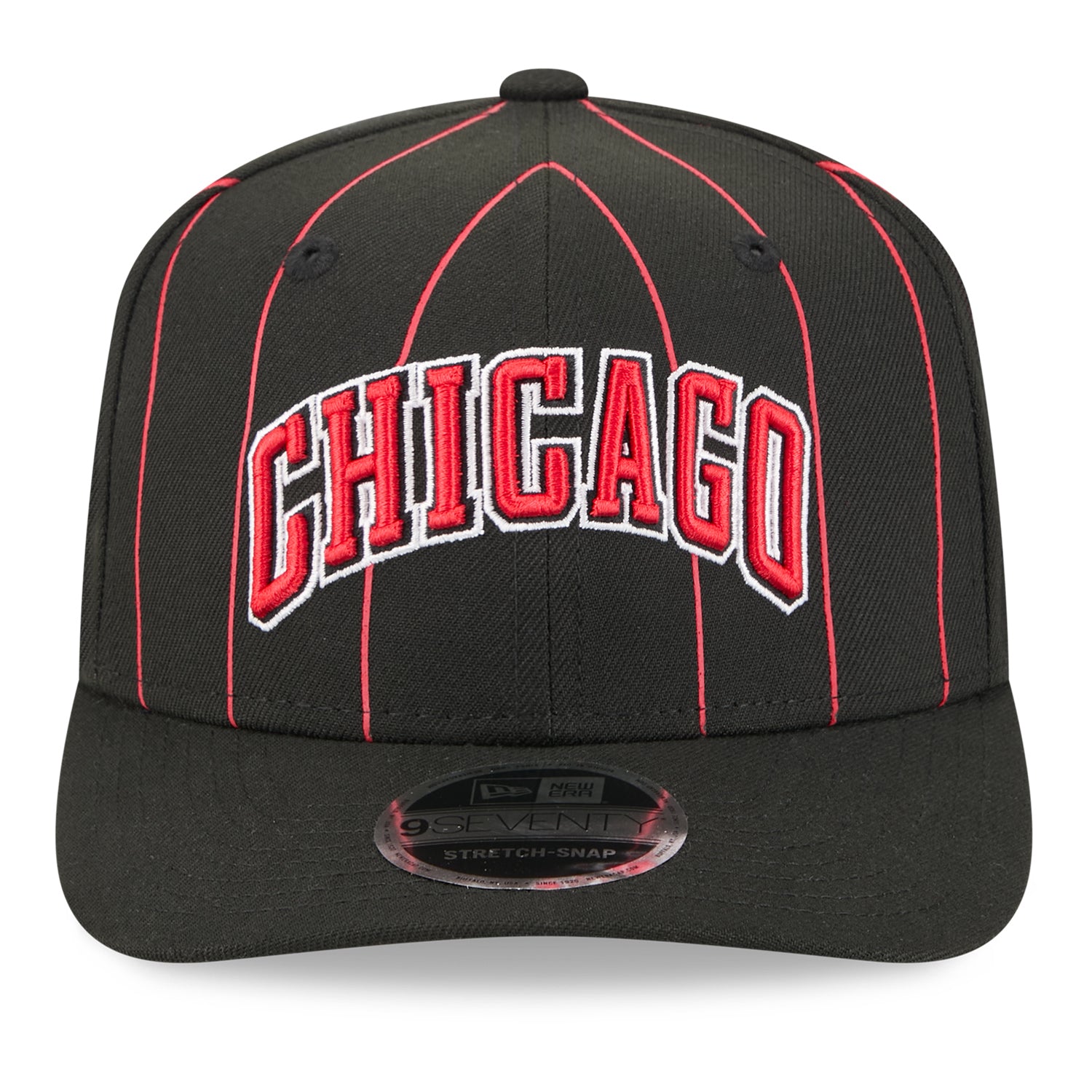 Chicago Bulls New Era 2025 Statement 970SS Snapback in Black - Front View