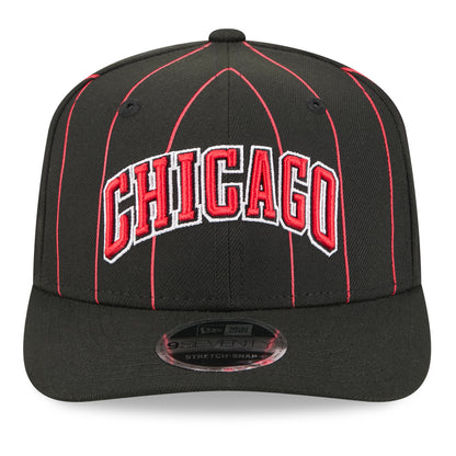 Chicago Bulls New Era 2025 Statement 970SS Snapback in Black - Front View
