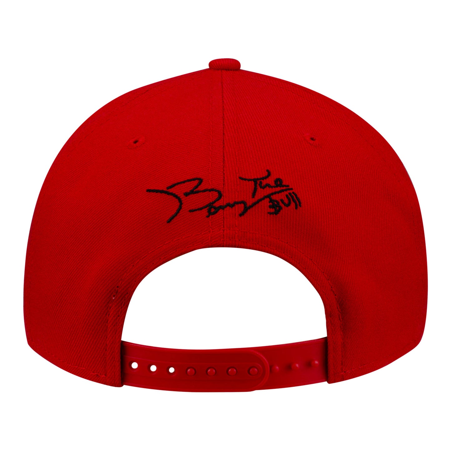 Chicago Bulls New Era Benny Dunking 950 Snapback in Red - Back View