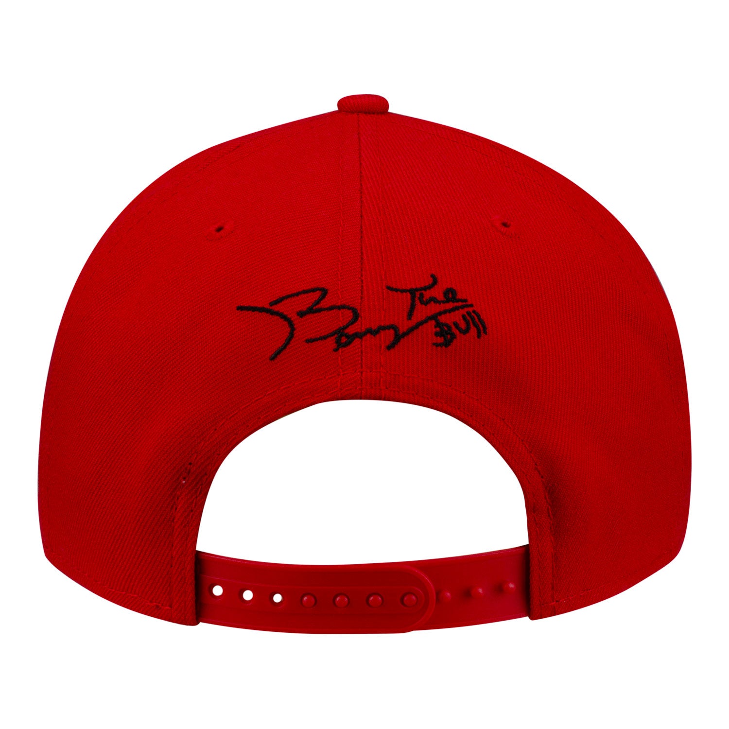 Chicago Bulls New Era Benny Dunking 950 Snapback in Red - Back View
