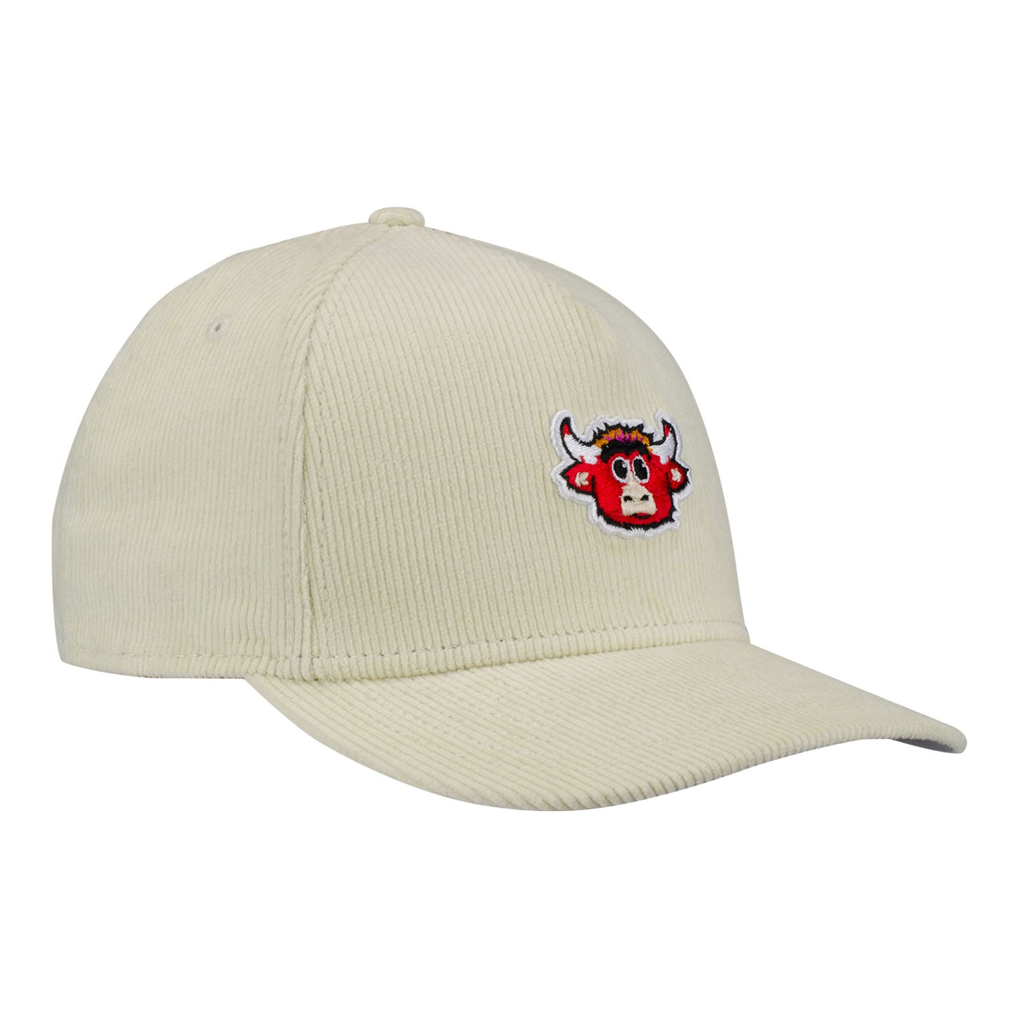 Chicago Bulls New Era Mini Benny 940MC Snapback in White - Front Right View