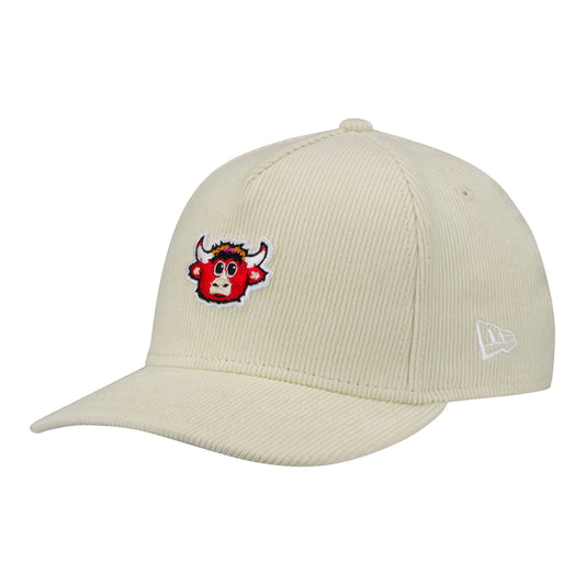 Chicago Bulls New Era Mini Benny 940MC Snapback in White - Front Left View