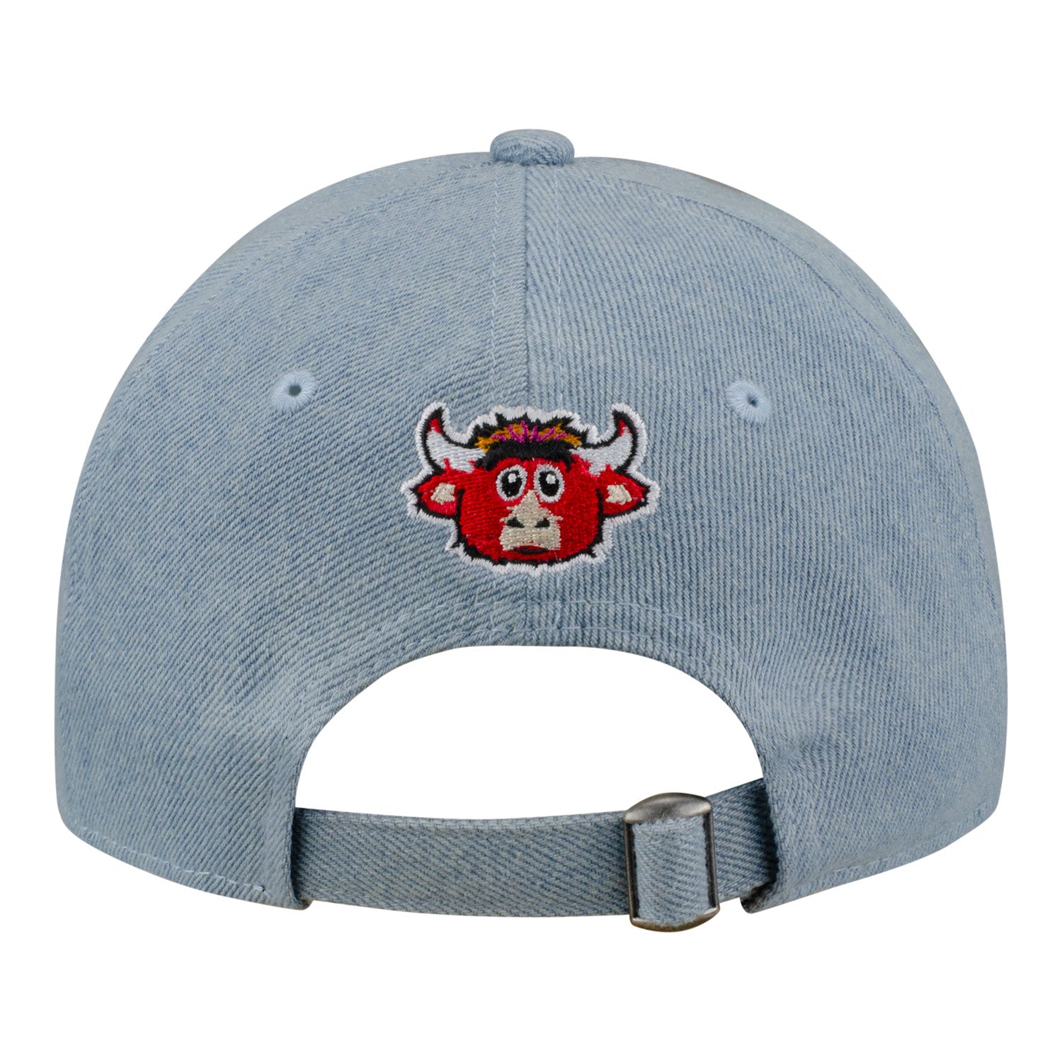 Chicago Bulls New Era Benny Popcorn 920 Adjustable Hat in Blue - Back View