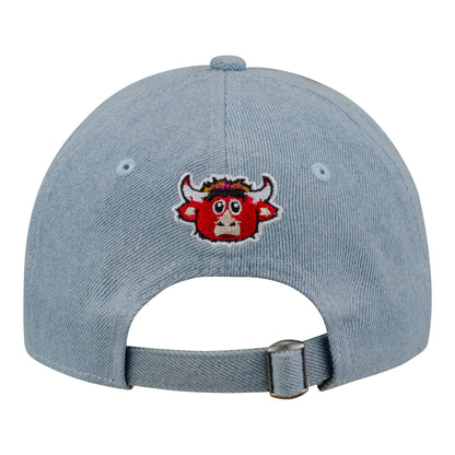 Chicago Bulls New Era Benny Popcorn 920 Adjustable Hat in Blue - Back View