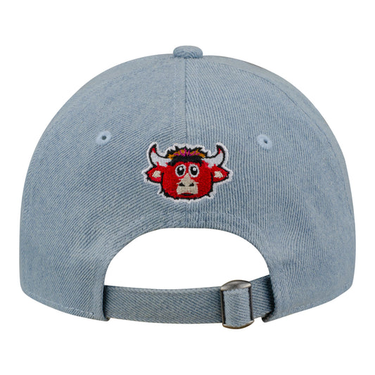Chicago Bulls New Era Benny Popcorn 920 Adjustable Hat in Blue - Front Left View