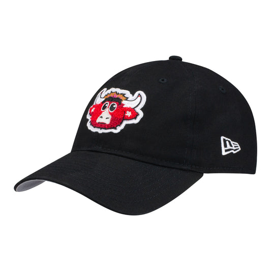 Chicago Bulls New Era Benny Signature 920 Adjustable Hat in Black - Front Left View