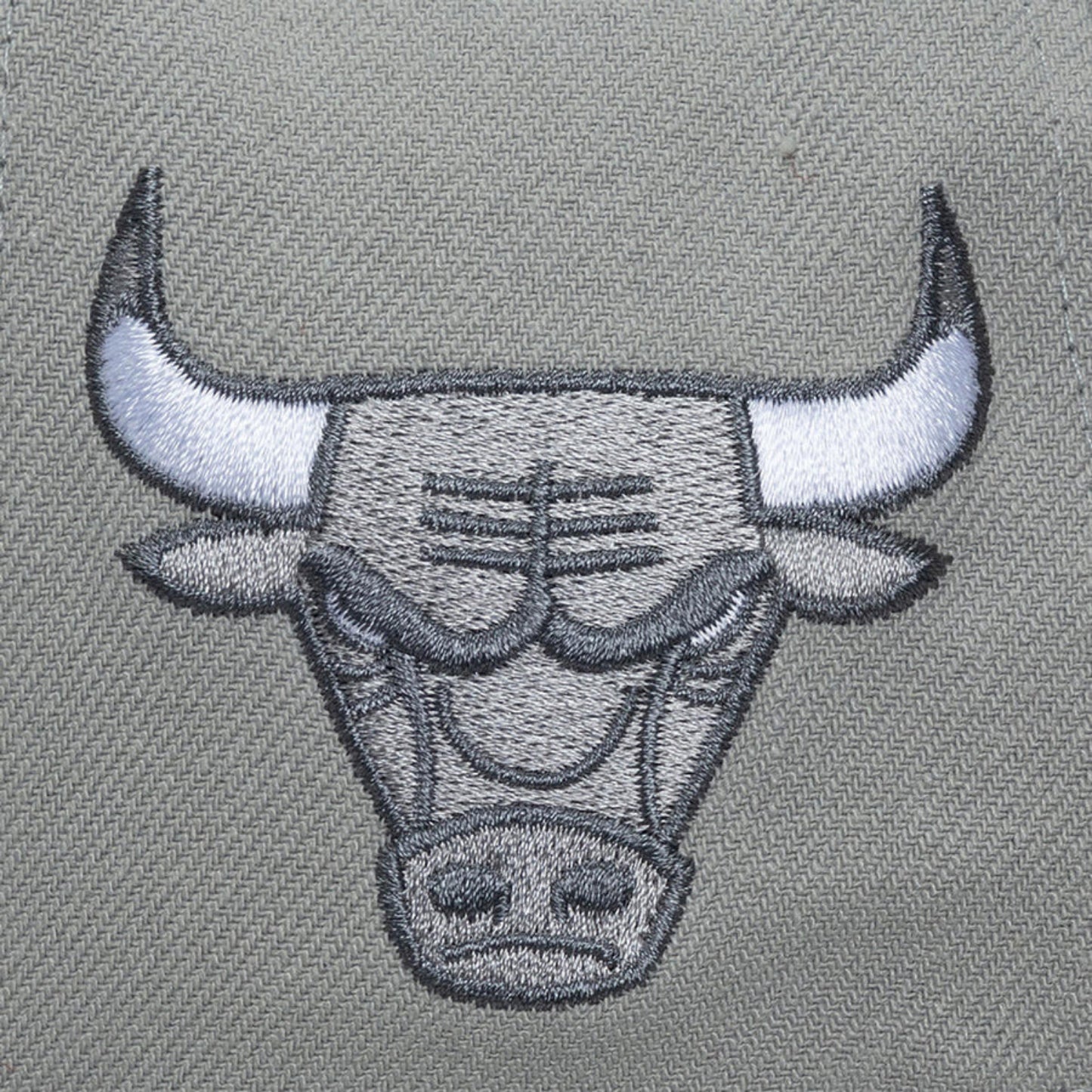 Chicago Bulls Mitchell & Ness Thunderstorm Head Coach Pro Snapback in Grey - Embroidered View