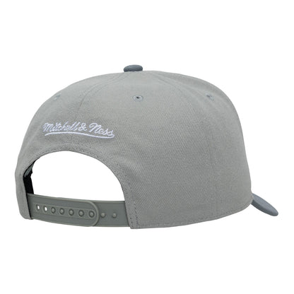 Chicago Bulls Mitchell & Ness Thunderstorm Head Coach Pro Snapback in Grey - Back View