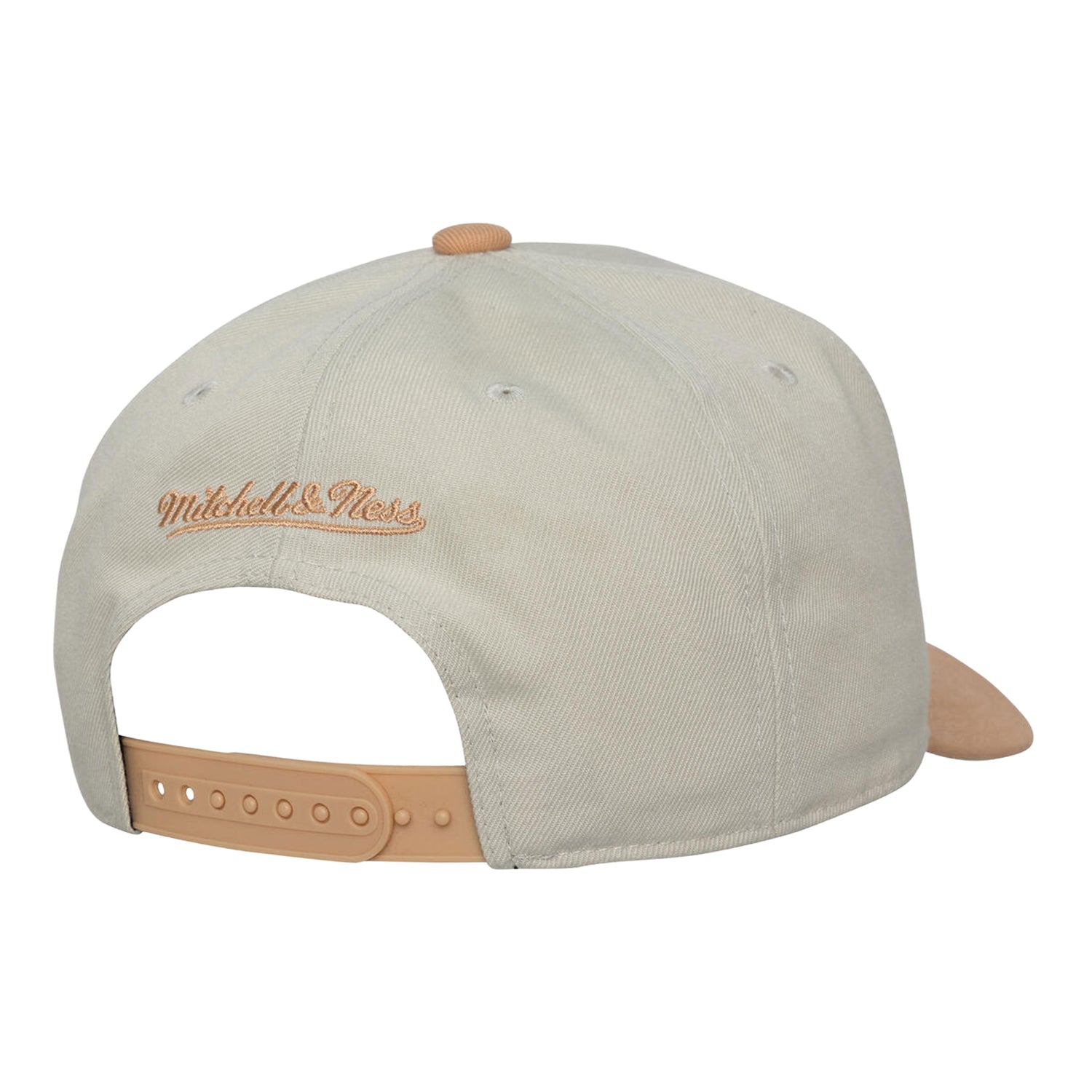 Chicago Bulls Mitchell & Ness Chalk Dust Pro Snapback in Brown - Back  View