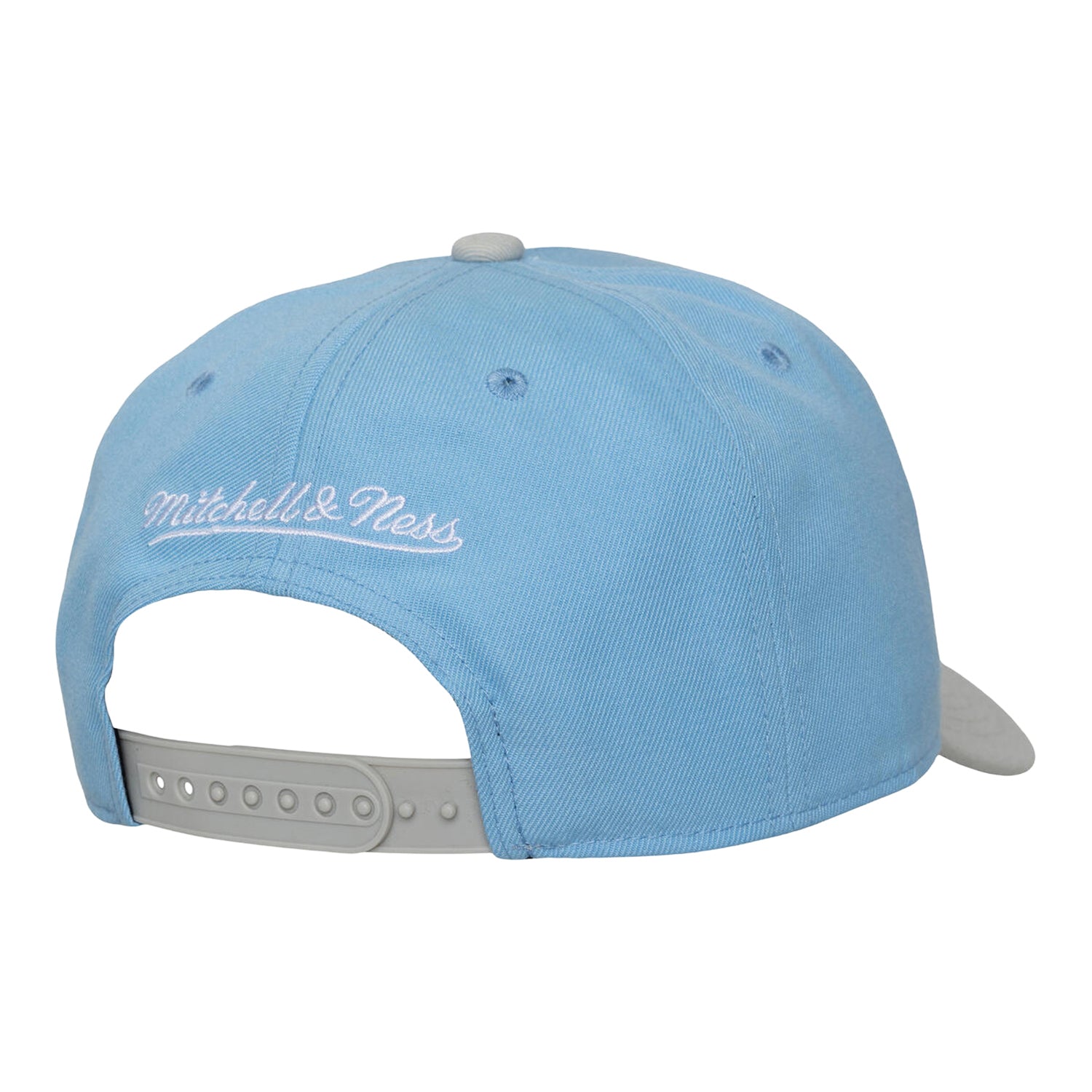 Chicago Bulls Mitchell & Ness Blue Gleam Pro Snapback in Blue - Back View