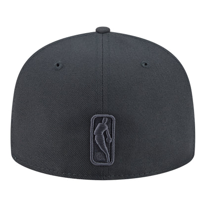 Chicago Bulls New Era Color Pack Tonal Graphite 5950 Fitted Hat in Black - Back View