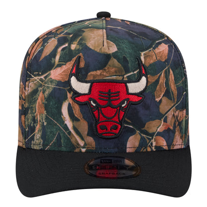 Chicago Bulls New Era Camo Leaves 950AF Snapback in Camo - Front View
