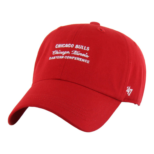 Chicago Bulls 47 Brand Contemporary Clean Up Hat in Red - Front Left View