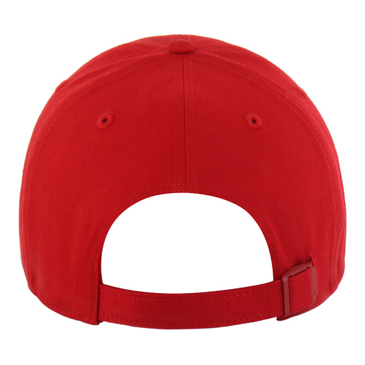 Chicago Bulls 47 Brand Contemporary Clean Up Hat in Red - Front Left View