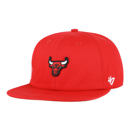 Chicago Bulls 47 Brand Contemporary Captain Relaxed Snapback in Red - Front Left View
