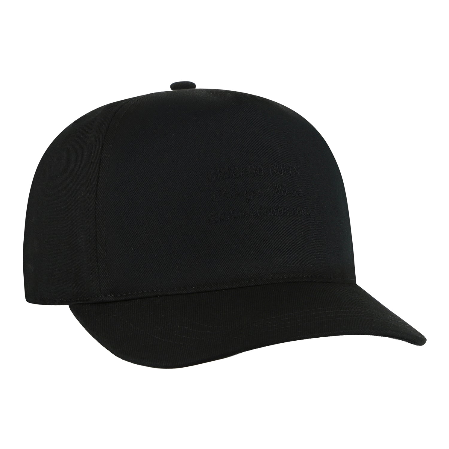 Chicago Bulls 47 Brand Contemporary Hitch Black Tonal Snapback in Black - Front Right View