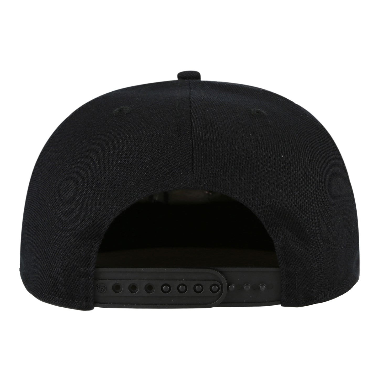 Chicago Bulls 47 Brand Contemporary Captain Relaxed Black Tonal Snapback in Black - Back View