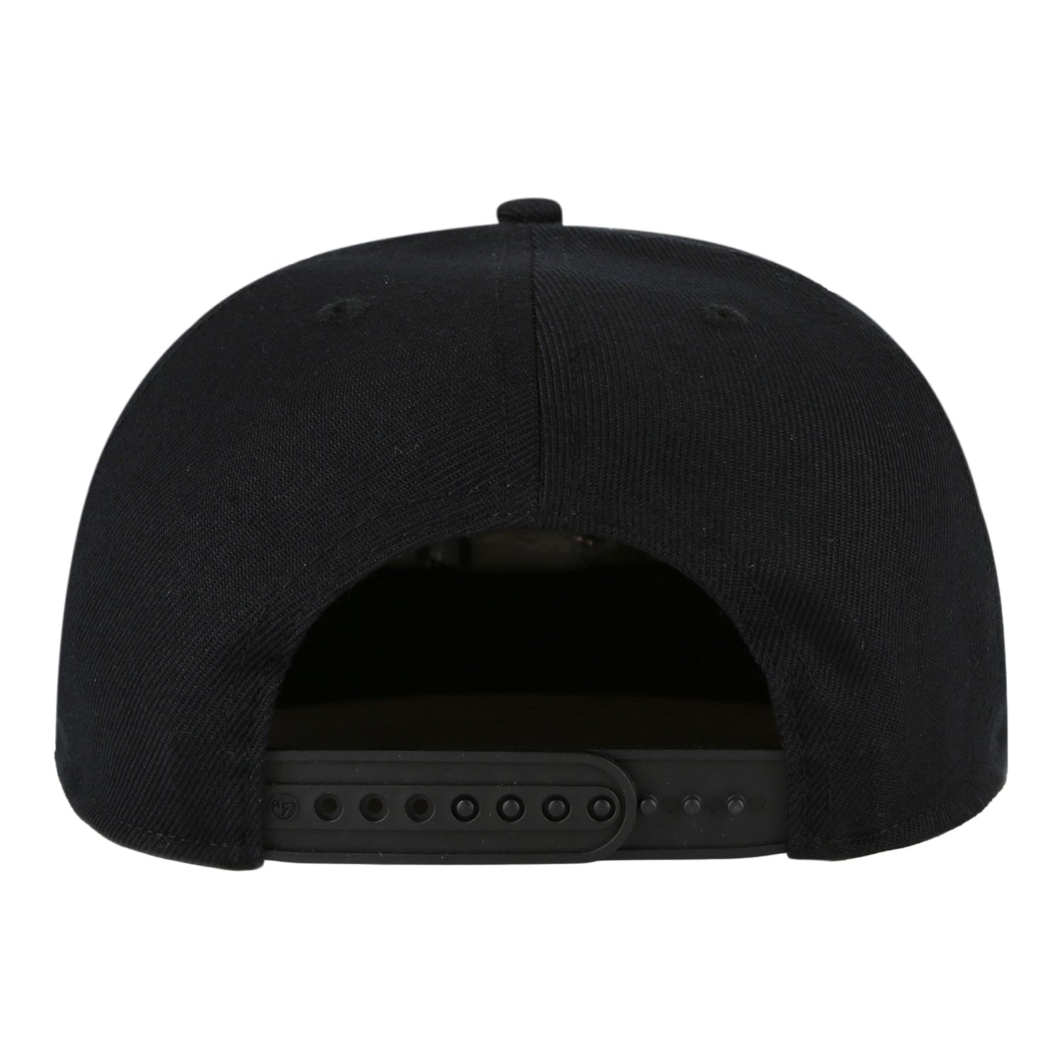 Chicago Bulls 47 Brand Contemporary Captain Relaxed Black Tonal Snapback in Black - Back View