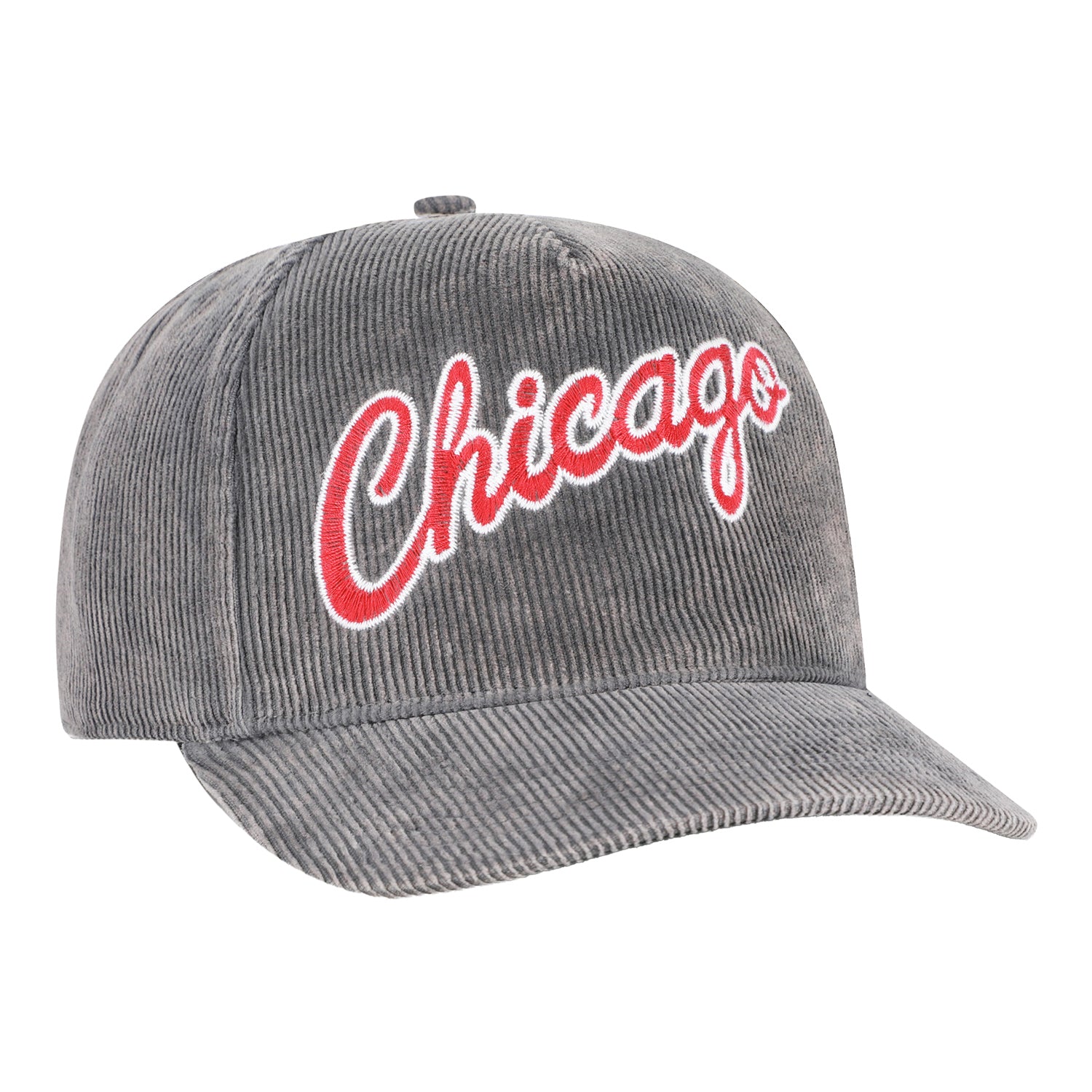 Chicago Bulls 47 Brand Reclaim Hitch Two Tone Snapback in Grey - Front Right View