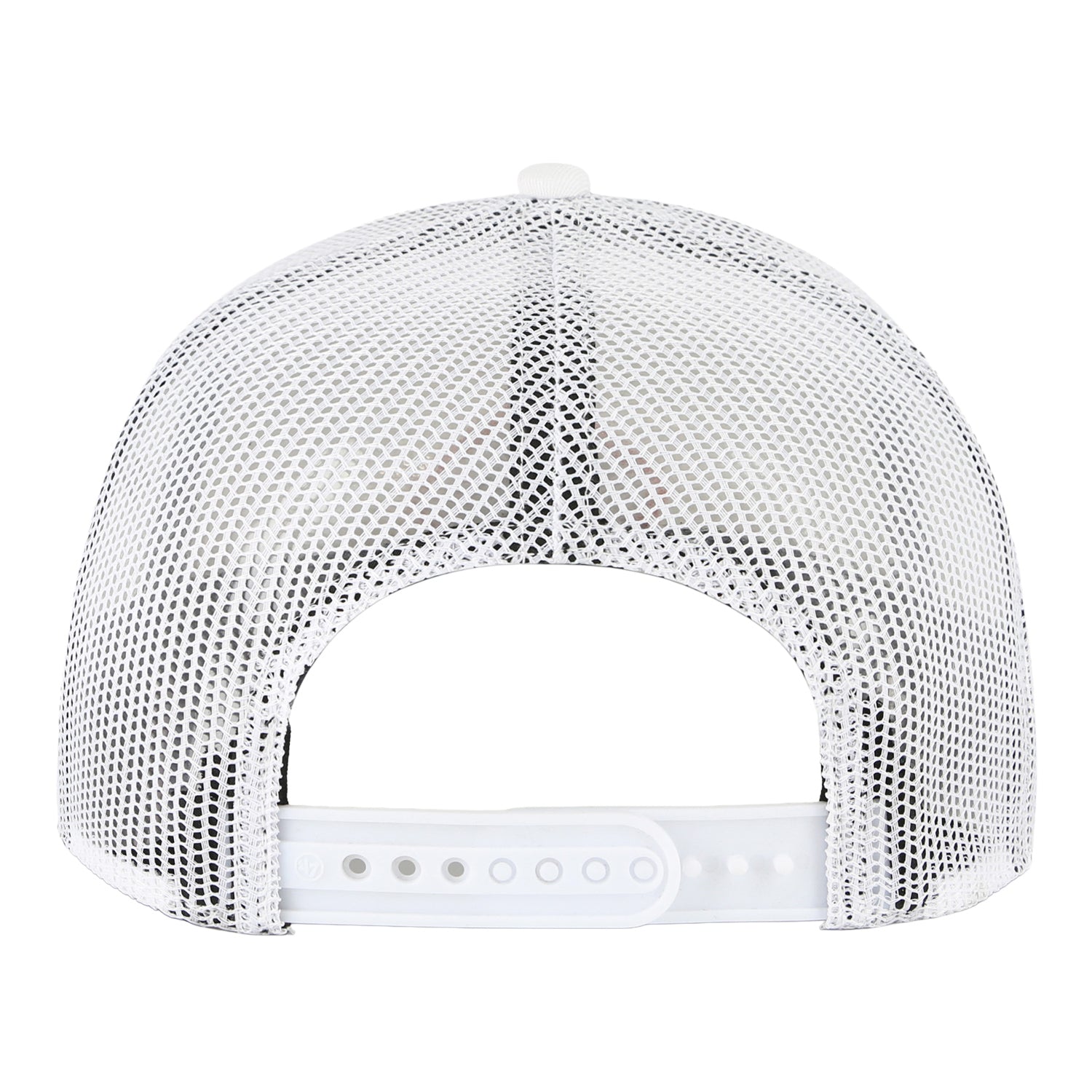 Chicago Bulls 47 Brand Tuskin Rope Trucker Snapback in White - Back View