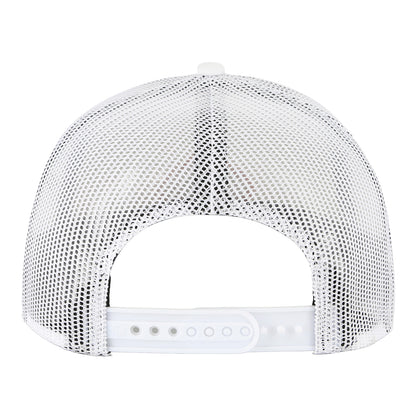 Chicago Bulls 47 Brand Tuskin Rope Trucker Snapback in White - Back View