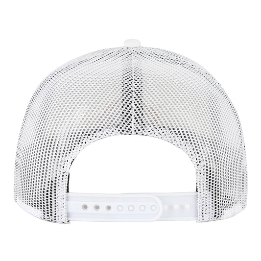 Chicago Bulls 47 Brand Tuskin Rope Trucker Snapback in White - Front Left View