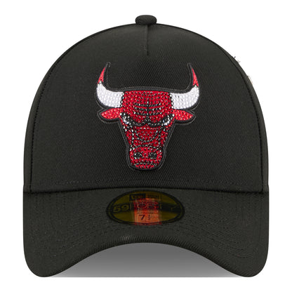 Chicago Bulls New Era 2026 NBA Draft 5940AF Fitted Hat in Black - Front View