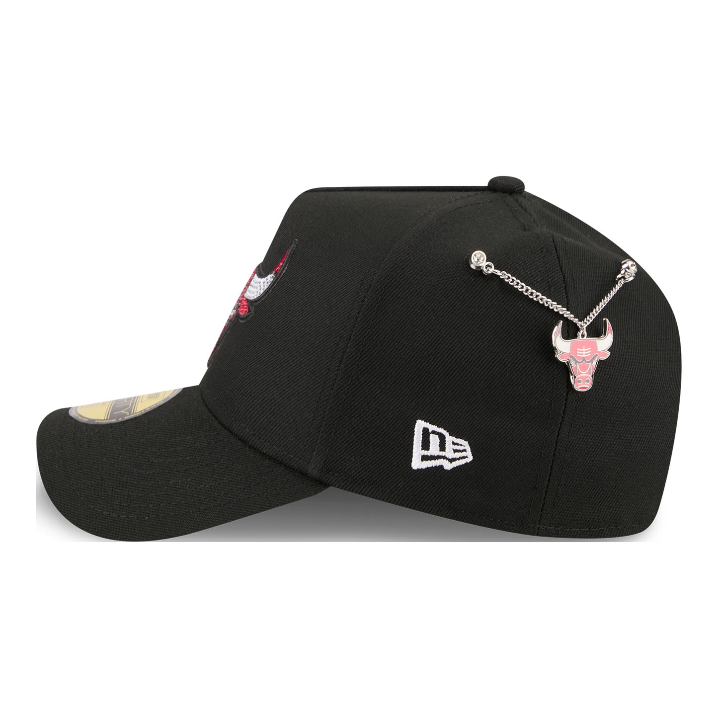 Chicago Bulls New Era 2026 NBA Draft 5940AF Fitted Hat in Black - Left Black View