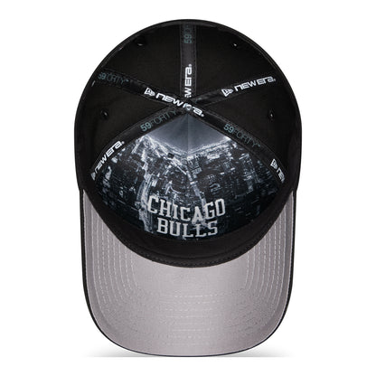 Chicago Bulls New Era 2026 NBA Draft 5940AF Fitted Hat in Black - Interior View 