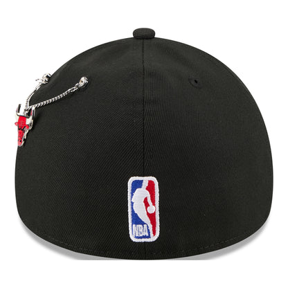 Chicago Bulls New Era 2026 NBA Draft 5940AF Fitted Hat in Black - Back View