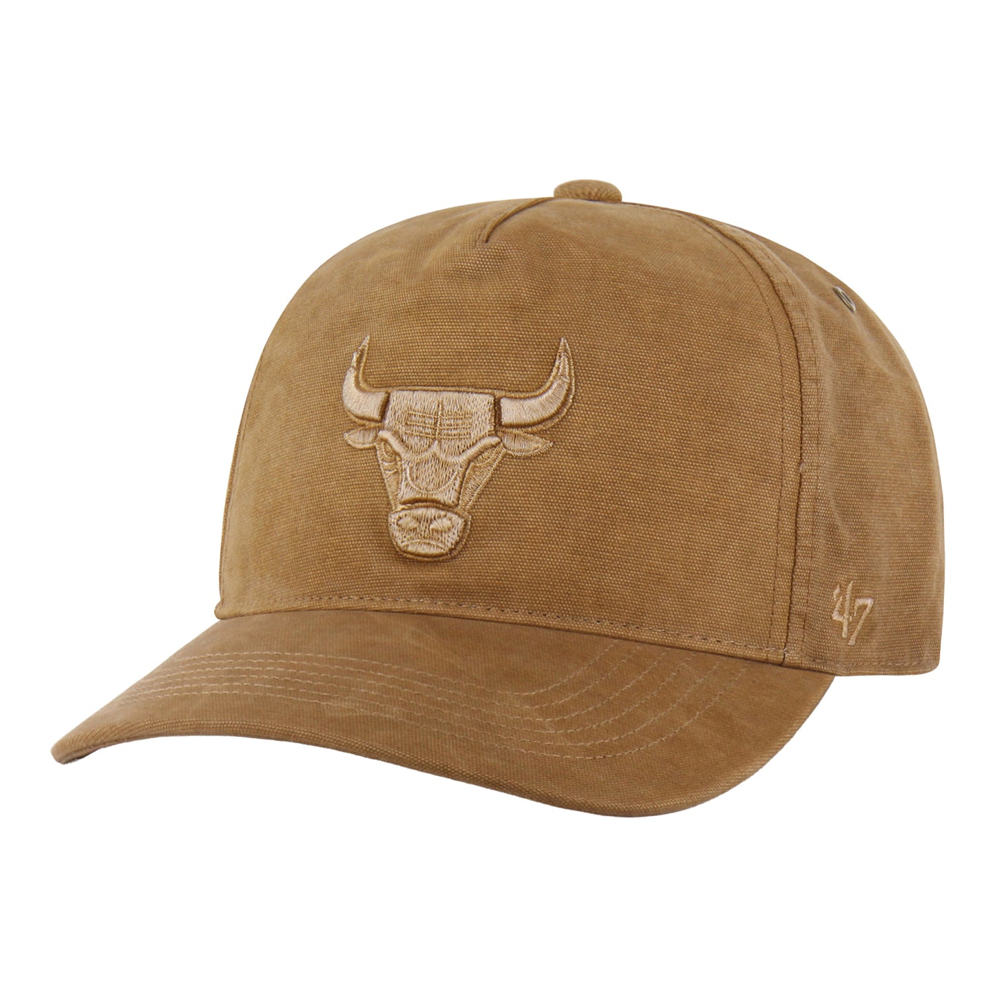 Chicago Bulls 47 Brand Carhartt GD Hitch Hat in Brown - Front Left View