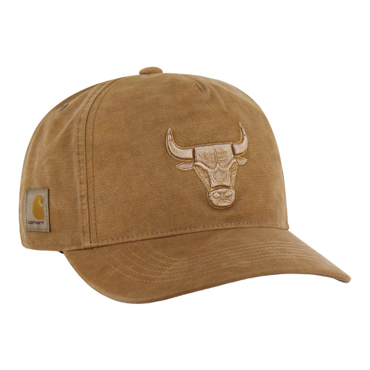 Chicago Bulls 47 Brand Carhartt GD Hitch Hat in Brown - Front Left View