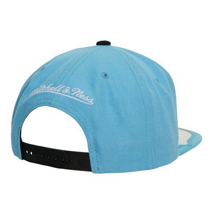 Chicago Bulls Mitchell & Ness Day One White & Blue Primary Snapback - Back View