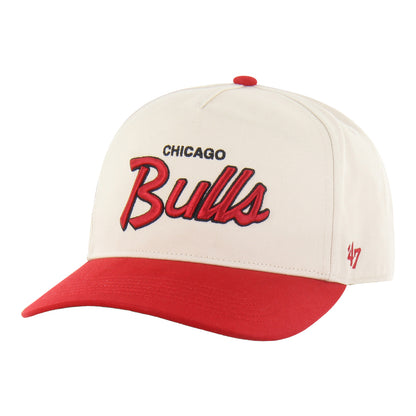Chicago Bulls 47 Brand Crosstown Basic Hitch Hat in White - Front left view