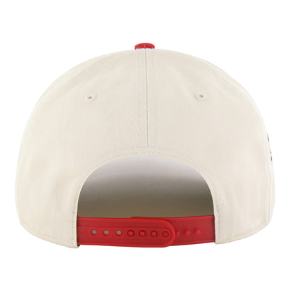 Chicago Bulls 47 Brand Crosstown Basic Hitch Hat in White - Back view