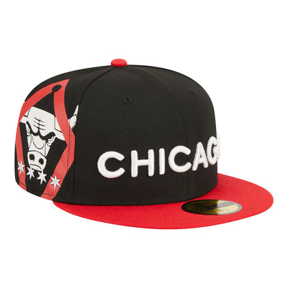 Chicago Bulls New Era City Hat - side view