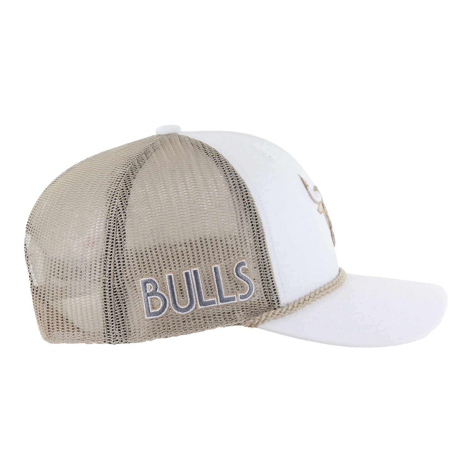 2024-25 Chicago Bulls City Edition 47 Brand Rope Trucker Hat - Side View