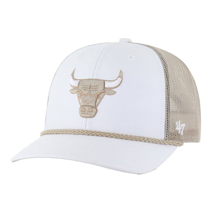 2024-25 Chicago Bulls City Edition 47 Brand Rope Trucker Hat - Front View