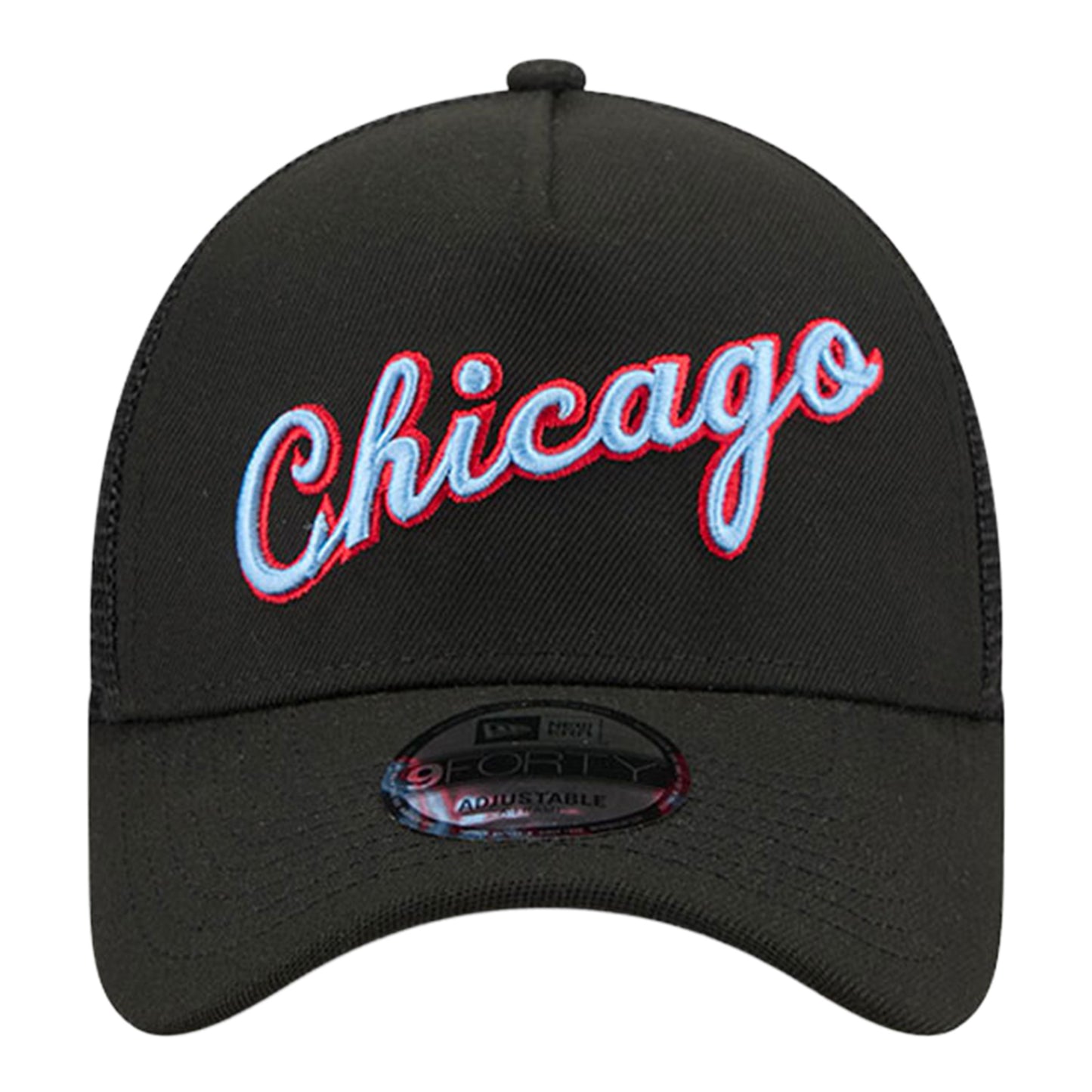2025-26 City Edition Chicago Bulls New Era 940AF Snapback in Black - Front View