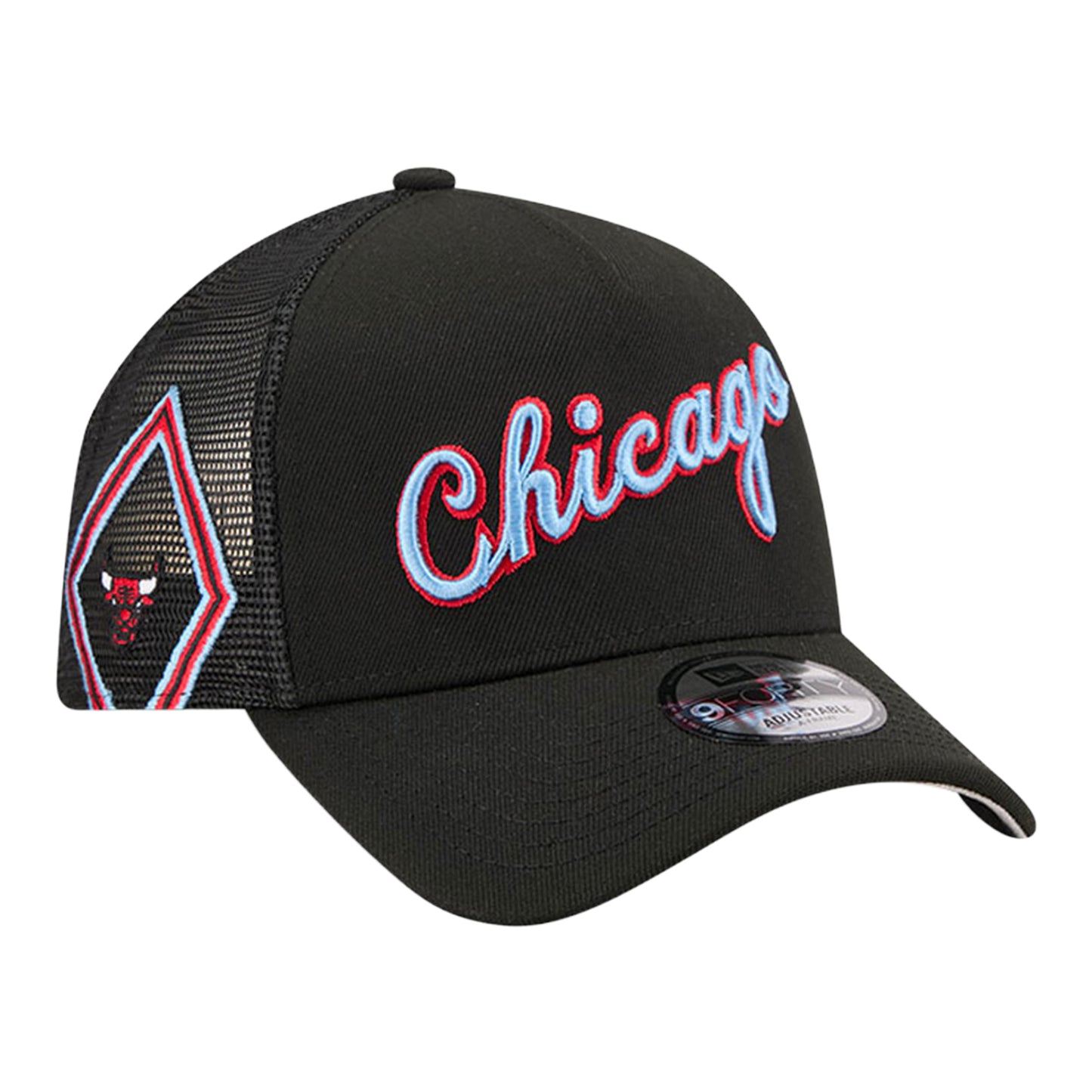 2025-26 City Edition Chicago Bulls New Era 940AF Snapback in Black - Front Right View