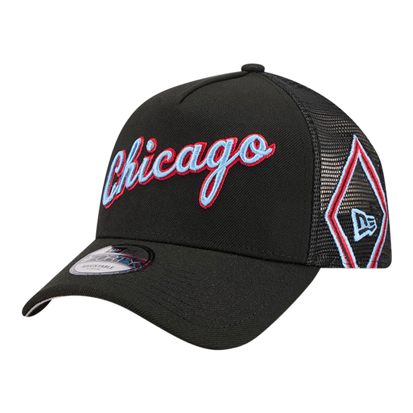 2025-26 City Edition Chicago Bulls New Era 940AF Snapback in Black - Front Left View