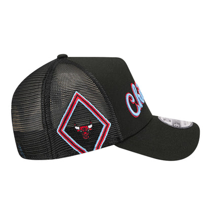 2025-26 City Edition Chicago Bulls New Era 940AF Snapback in Black - Right Side View