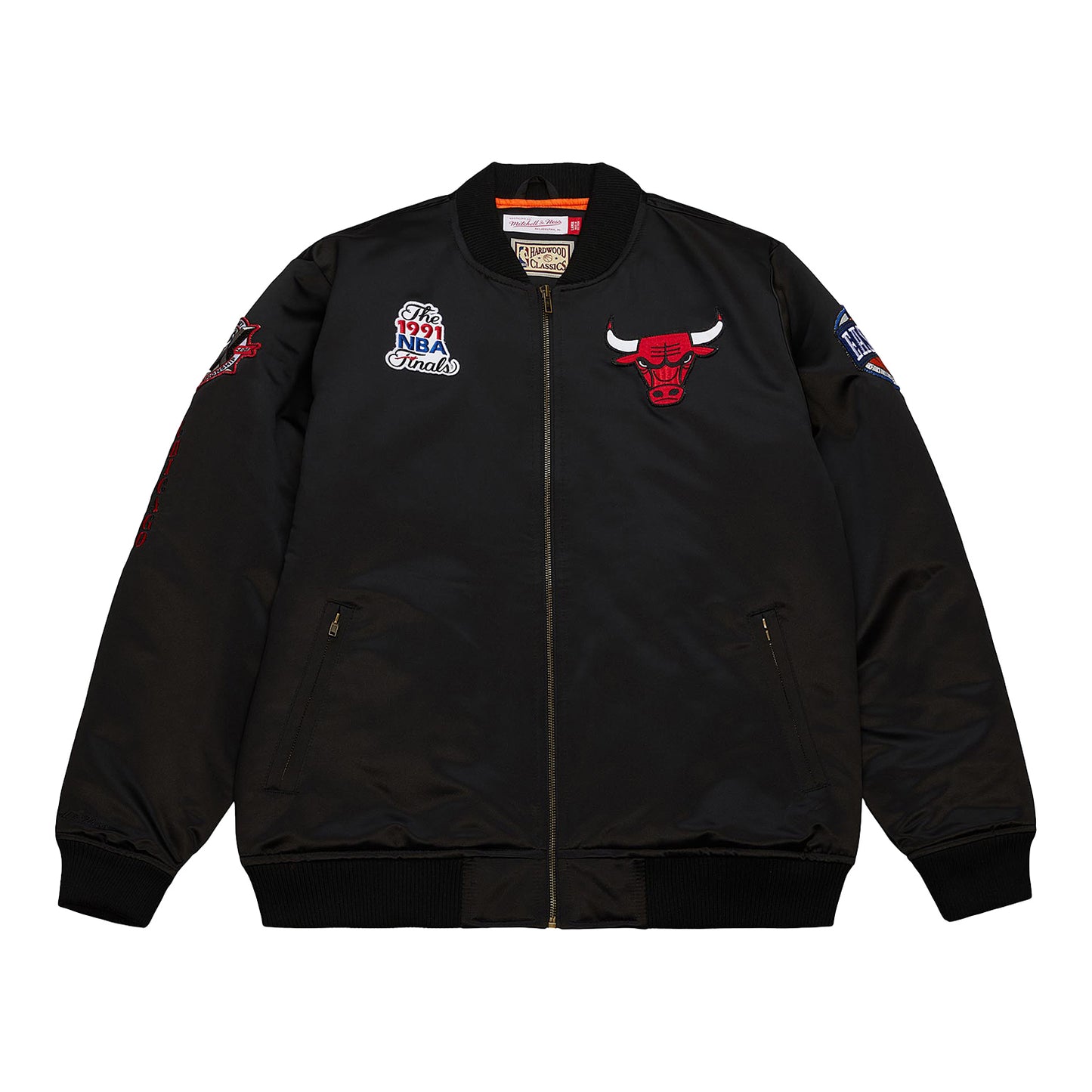Chicago Bulls Mitchell & Ness Satin Bomber Jacket – Official Chicago ...