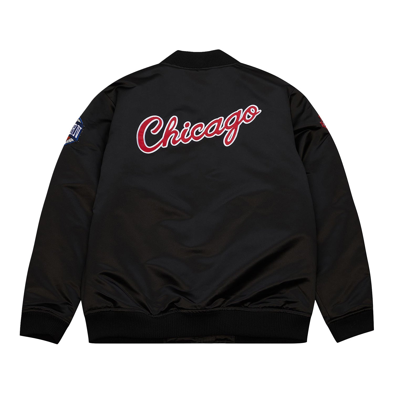 Chicago Bulls Mitchell & Ness Satin Bomber Jacket – Official Chicago ...